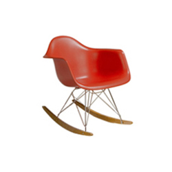 伊姆斯摇椅（豪华版） eames&reg; molded plastic armchair with rocker base