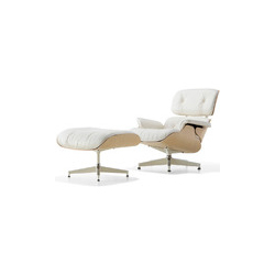 白色伊姆斯休闲躺椅含脚踏 white ash eames&reg; lounge chair & ottoman