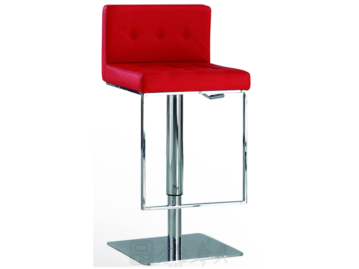Bar Stool|Leather Facing Bar Stool|Office Furniture||方正吧椅 CG-B229
