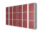 18门机场条码寄存柜   条码型寄存柜